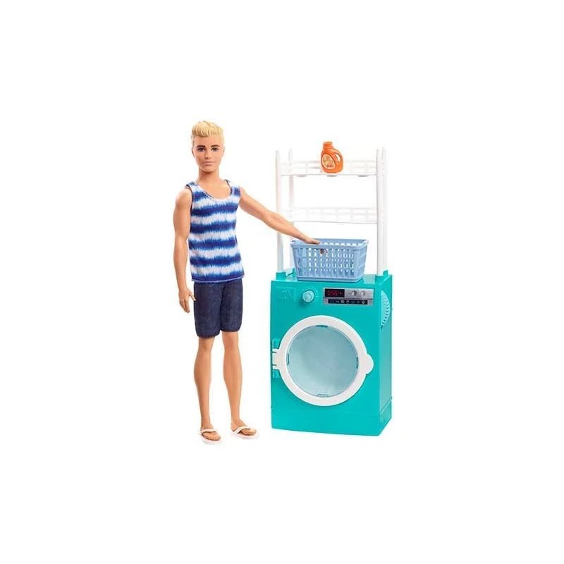 Ken y Mobiliario Lavadora Barbie
