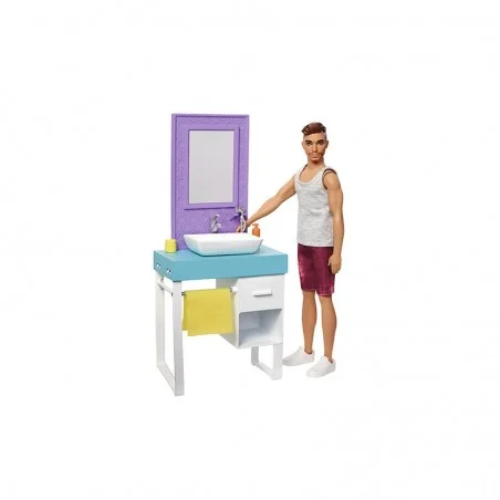 Ken y Mobiliario Lavadora Barbie
