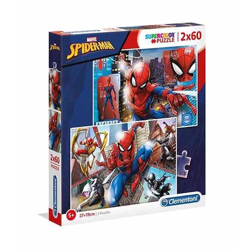 Puzzle 2x60 Piezas Marvel Spider-Man