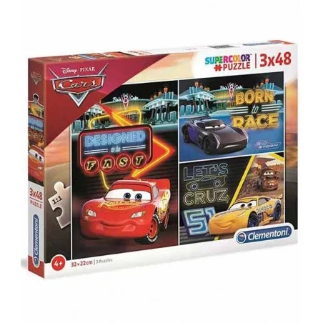 Puzzle 3x48 Piezas Disney Cars