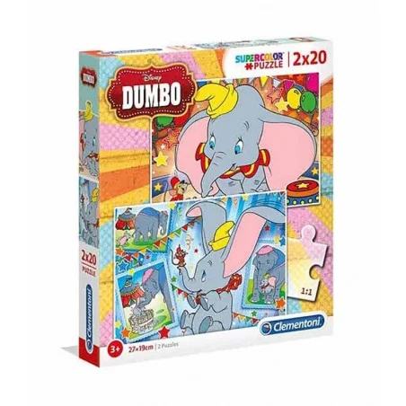 Puzzle 2x20 piezas Disney Dumbo