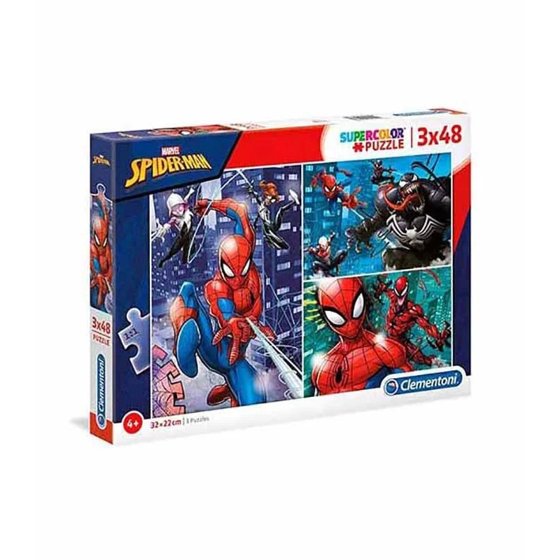Puzzle 3x48 Piezas Marvel Spiderman