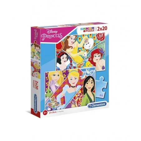 Puzzle 2x20 Piezas Princesas Disney