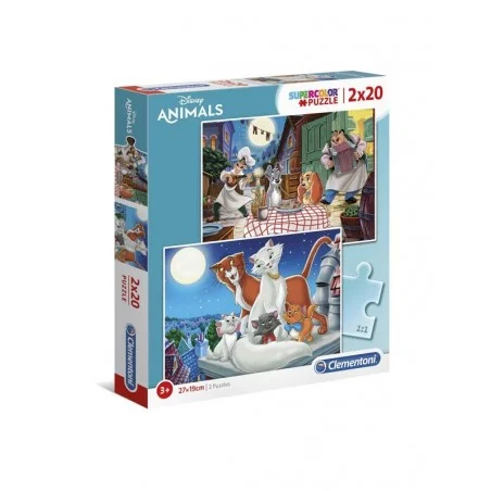 Puzzle 2 x 20 Piezas Disney Animales.