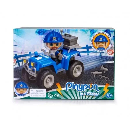 Pin y Pon Action Policía Con Quad