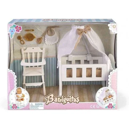 Barriguitas Set De Cuna, Sillita Trona y Accesorios