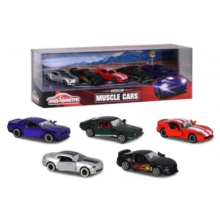 Majorette Set 5 Coches Muscle