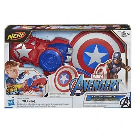 Nerf Avengers Lanza Escudo Capitán América
