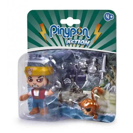 Pinypon Action Pirata y Mascota