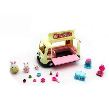 Carrito de Postres con Mini Figura de Coneja