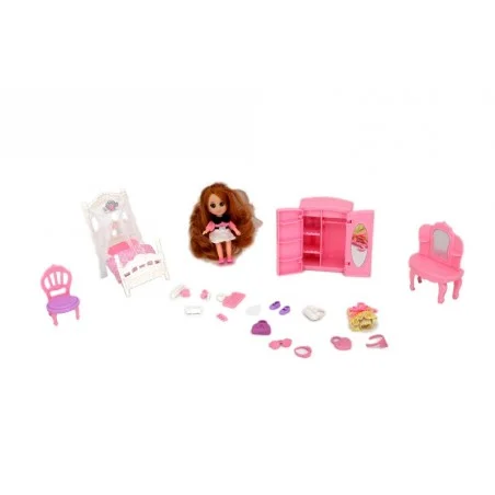 Set de Dormitorio con Mini Muñeca