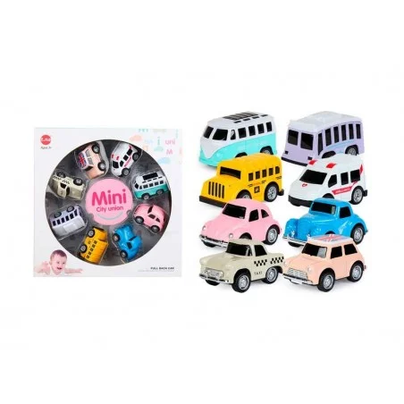 Pack 8 Mini Coches Infantil