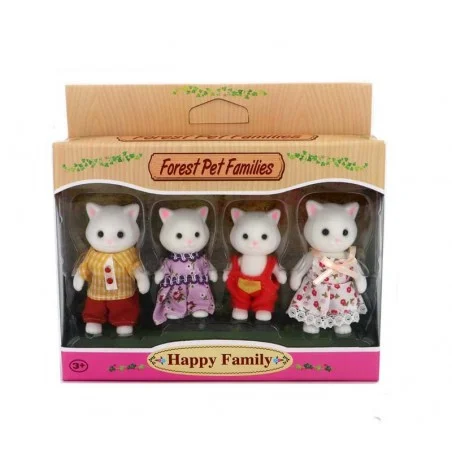 Mini Figuras Familia de Gatos