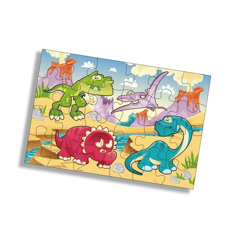 Puzzle Dinosaurios para Colorear