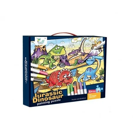 Puzzle Dinosaurios para Colorear