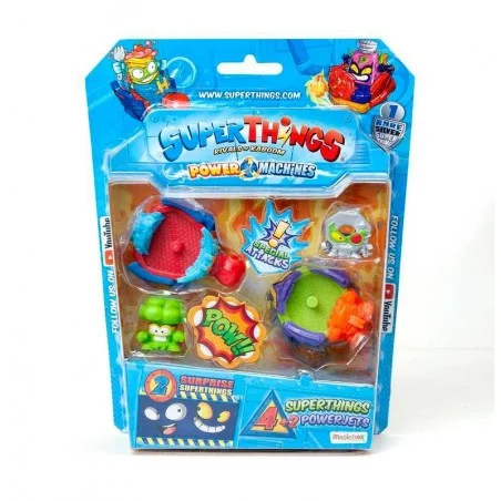 SuperThings Serie 7 Blister 4 Figuras + 2 PowerJets