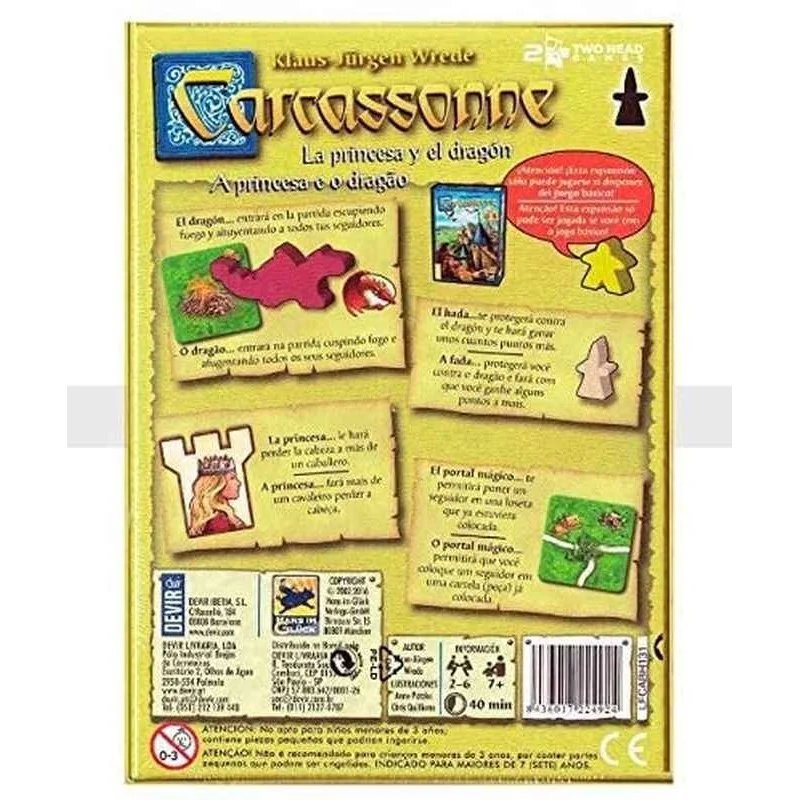 Carcassonne: La Princesa y el dragón