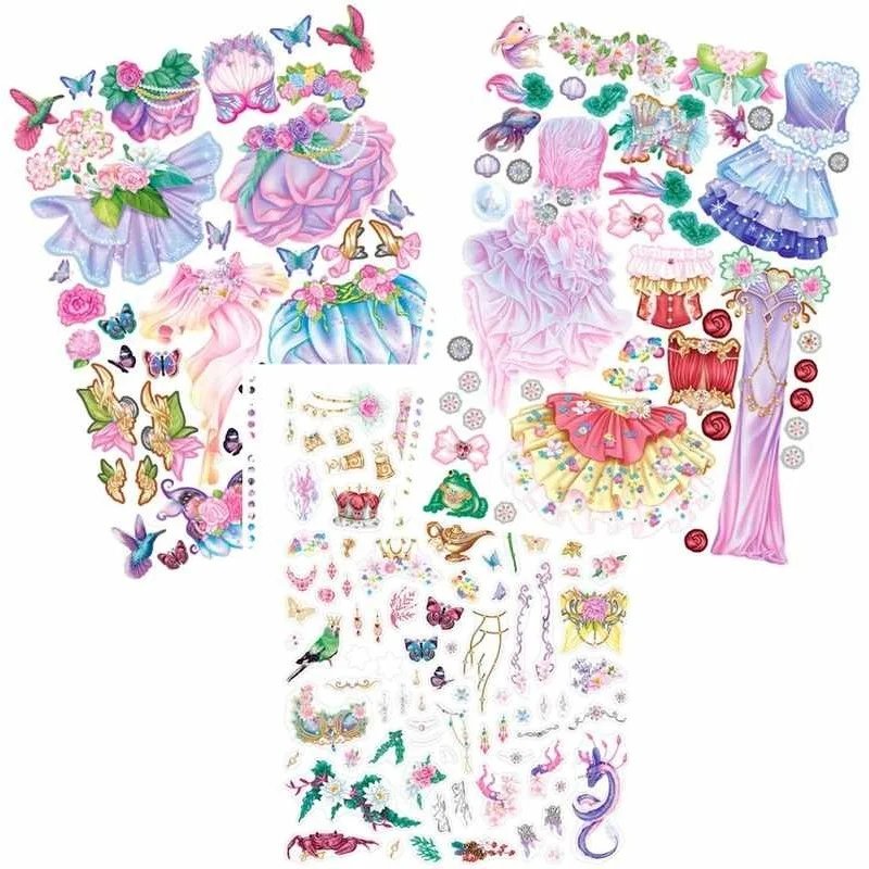 Libro para Colorear con Pegatinas Fantasy Model