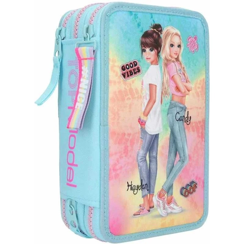 TOPModel Estuche con 3 compartimentos