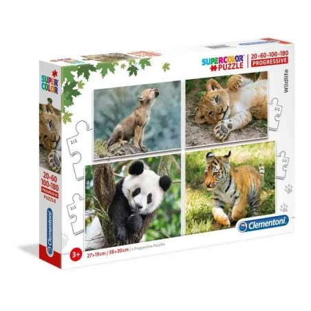 Puzzle 4 en 1 Wildlife