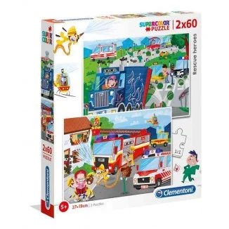 Puzzle 2 en 1 Rescue Heroes Multicolor