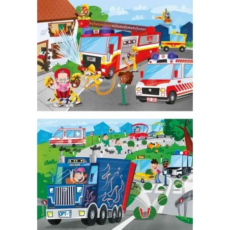 Puzzle 2 en 1 Rescue Heroes Multicolor