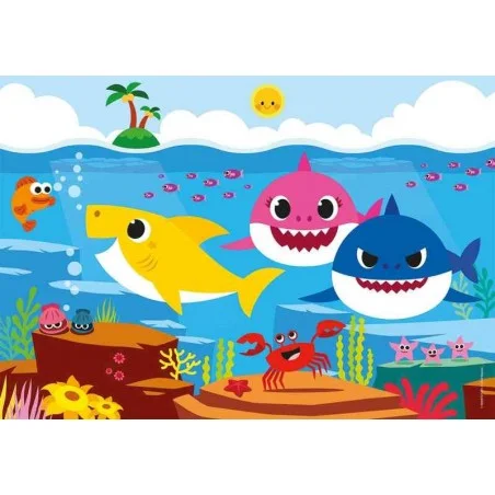 Puzzle para colorear Baby Shark Doble Cara