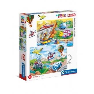 Puzzle 2 en 1 Means of transport