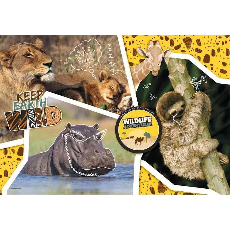 Puzzle Wildlife Adventure National Geographic Kids