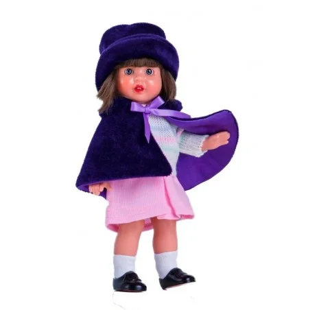 Mini Mariquita Perez Conjunto con Capa Morada