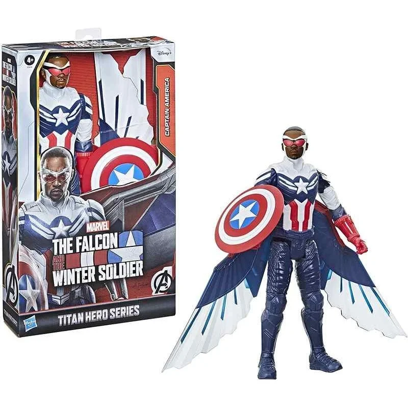 Figura Capitán América Falcón y El Soldado de Invierno