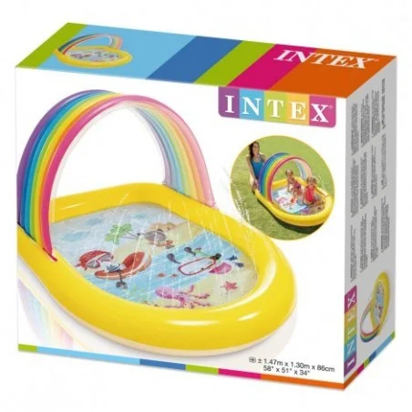 Intex Piscina hinchable infantil 2 aros (Amarillo)