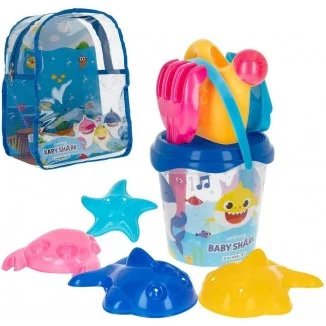 Cubo de Playa con Mochila Baby Shark