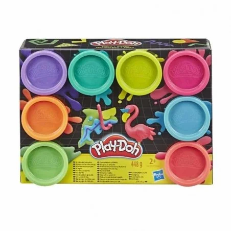 Plastilina Pack 8 botes PlayDoh Neon