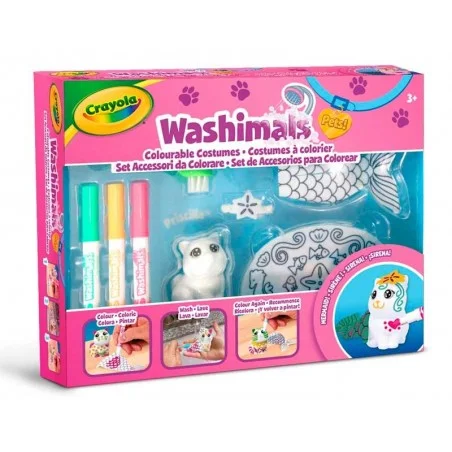 Washimals Accesorios para Colorear con Sirenita