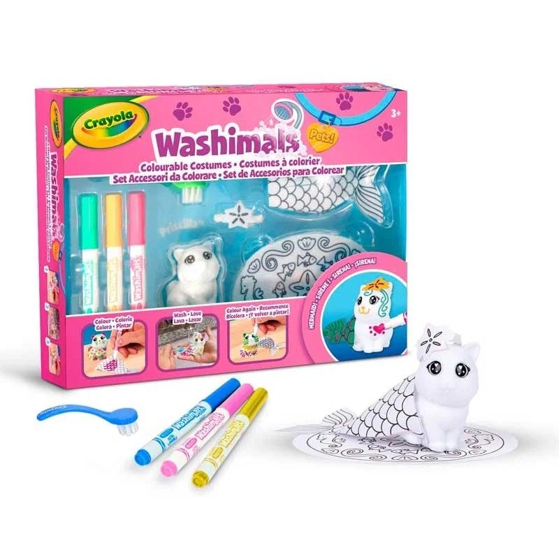 Washimals Accesorios para Colorear con Sirenita