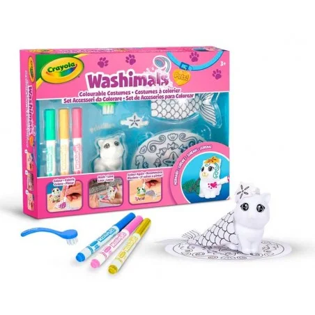 Washimals Accesorios para Colorear con Sirenita