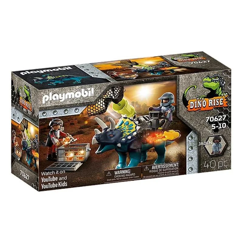 Playmobil Dinos Triceratops Disturbios por las piedras legendarias