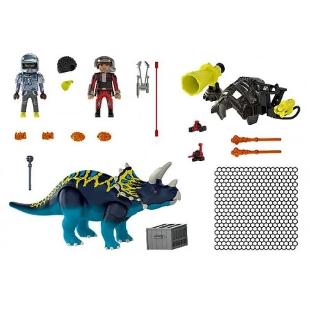 Playmobil Dinos Triceratops Disturbios por las piedras