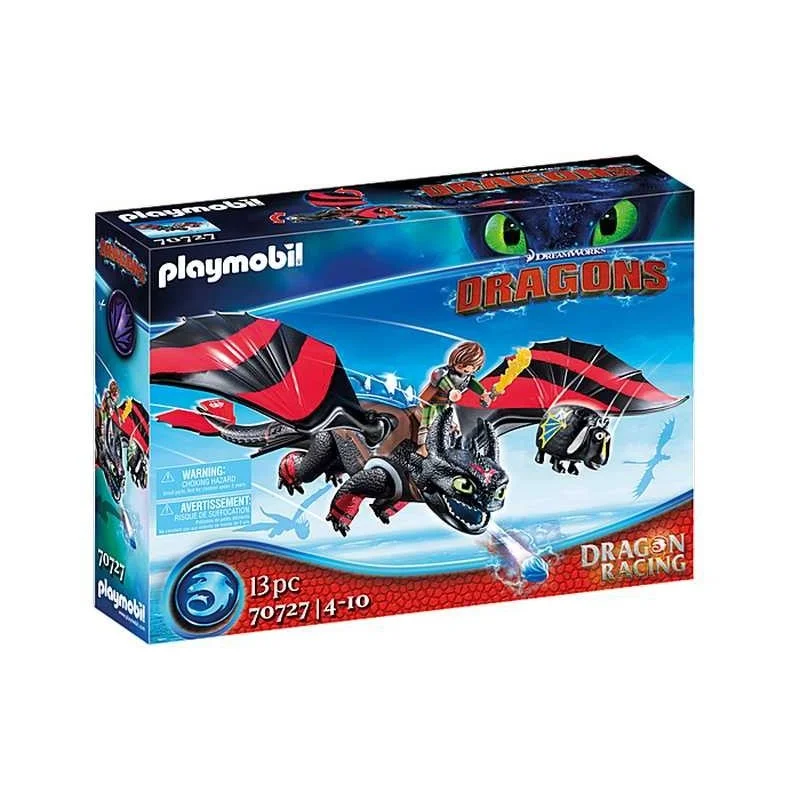 Playmobil Dragons Dragon Racing Hipo y Desdentao