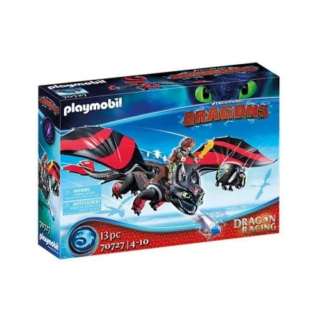 Playmobil Dragons Dragon Racing Hipo y Desdentao