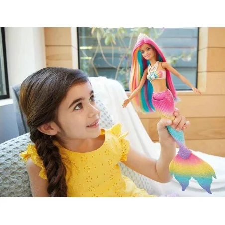 Barbie Dreamtopia Sirena Arcoiris Mágico