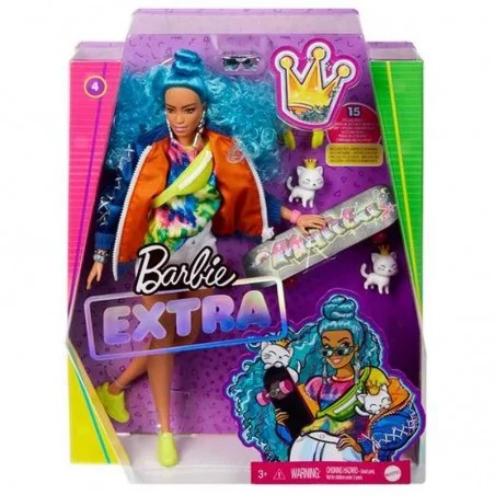 Barbie Extra Pelo Azul Rizado
