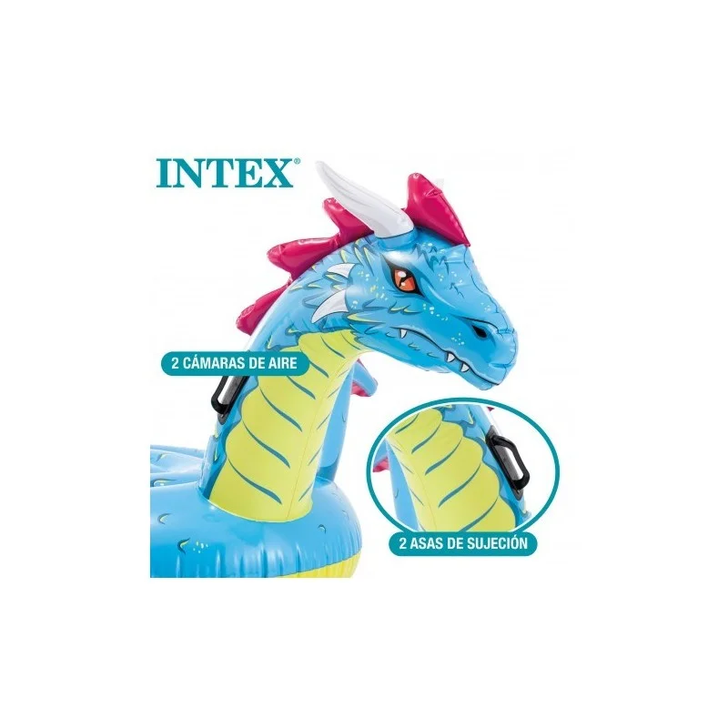 Colchoneta hinchable dragón INTEX