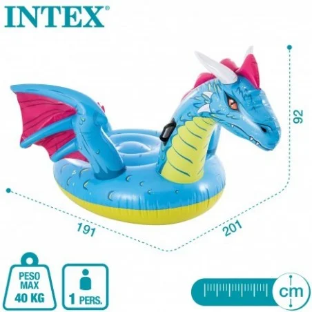 Colchoneta hinchable dragón INTEX