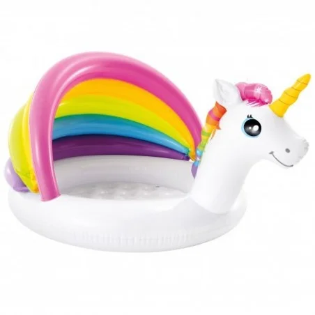 Piscina Hinchable Unicornio con Parasol INTEX