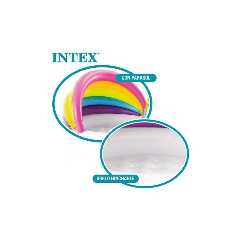 Piscina Hinchable Unicornio con Parasol INTEX