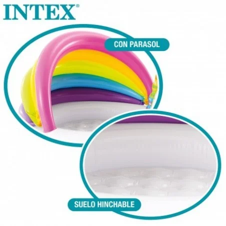 Piscina Hinchable Unicornio con Parasol INTEX