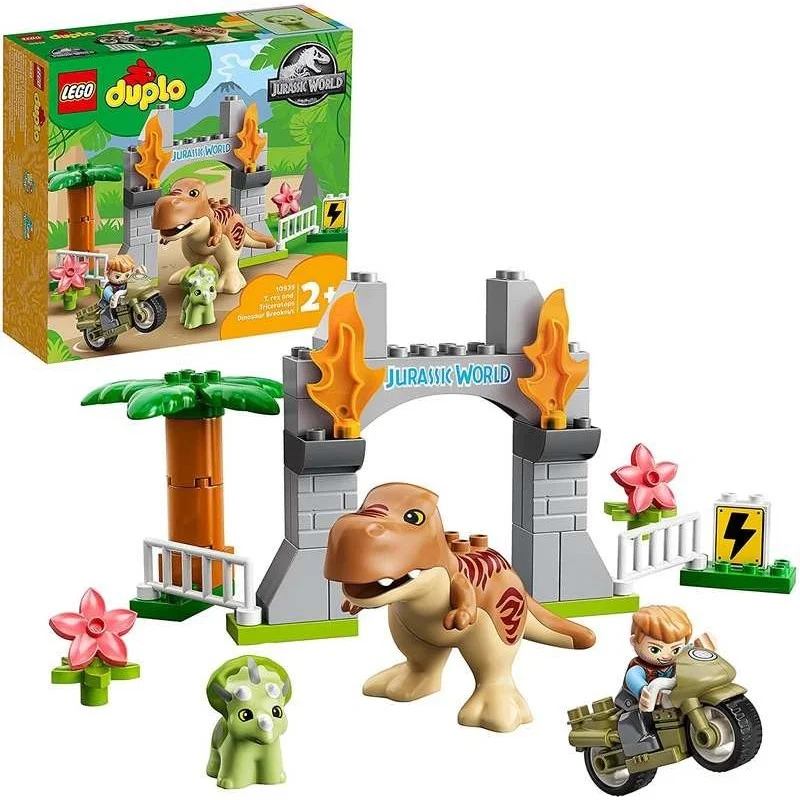 LEGO Duplo Jurassic World Fuga del T Rex y el Triceratops