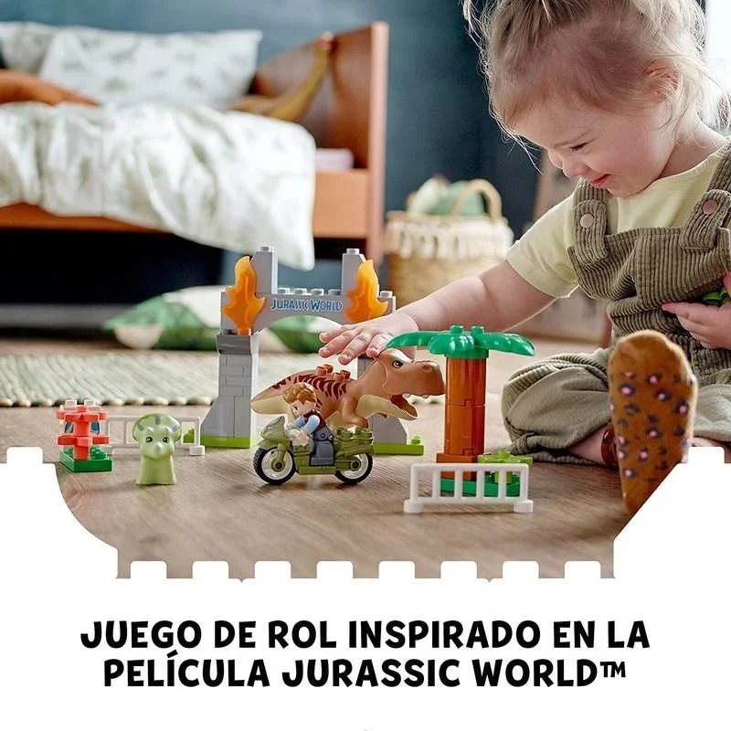 LEGO Duplo Jurassic World Fuga del T Rex y el Triceratops